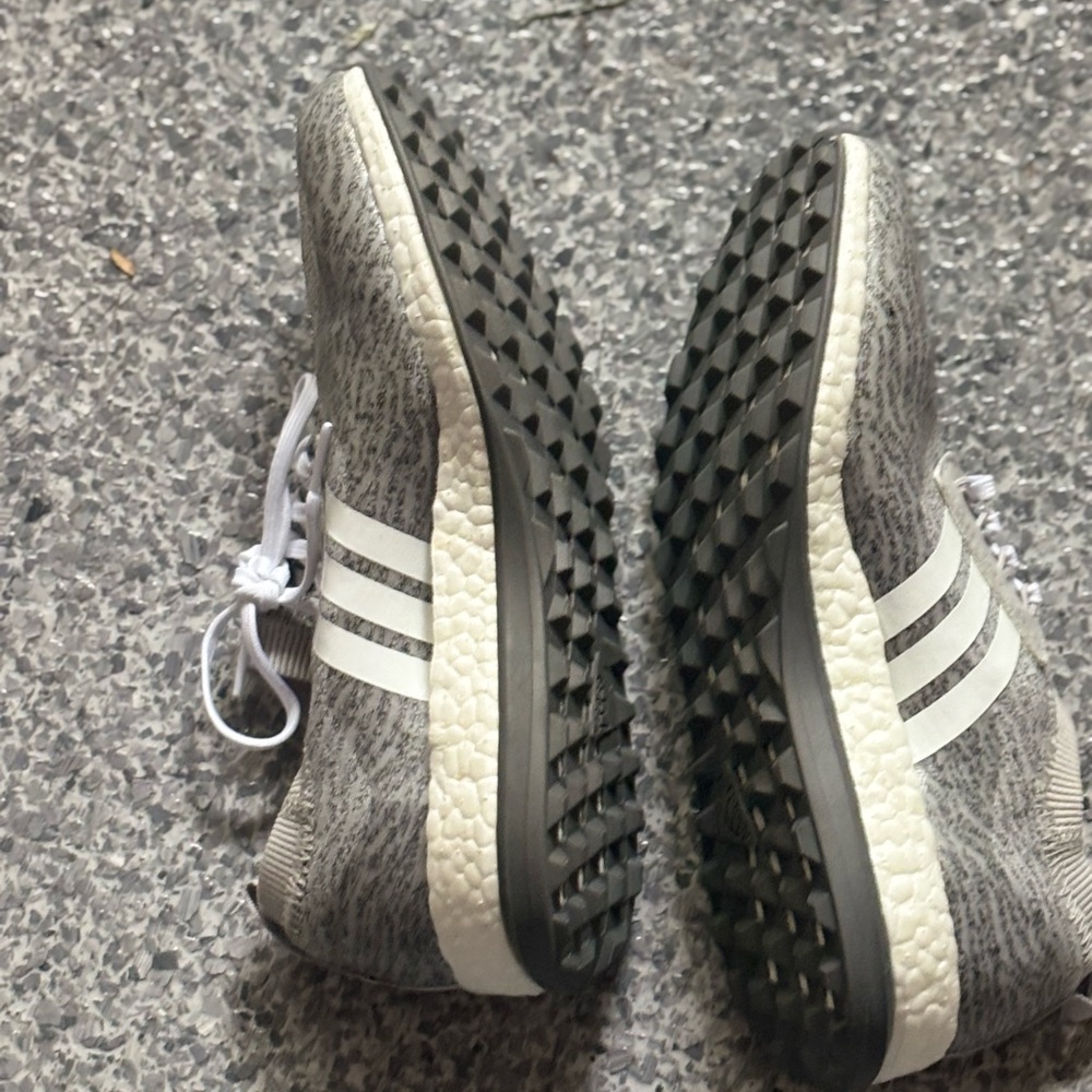adidas Gray and White W Pureboost xG Golf Shoes-NEVER WORN